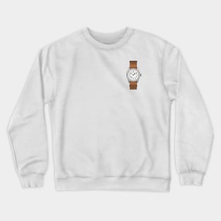 White Dial Military Watch Crewneck Sweatshirt